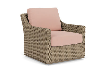 Lloyd Flanders - Milan Swivel Glider Lounge Chair In Brushwood Finish With Azulu Clay Fabric - 4750911882033 view 1