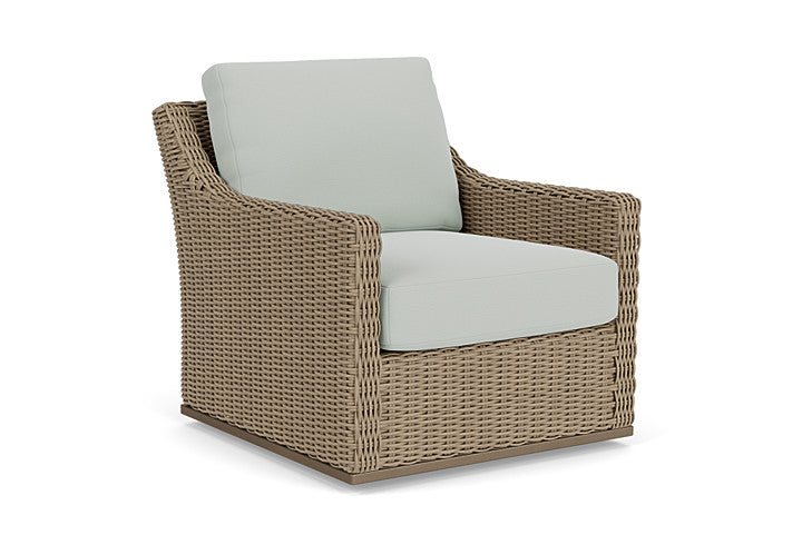 Lloyd Flanders - Milan Swivel Glider Lounge Chair In Brushwood Finish With Callen Celadon Fabric - 4750911882024 view 1