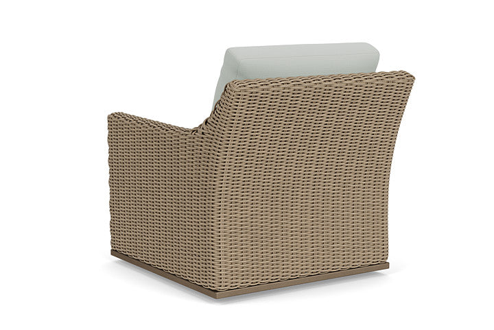 Lloyd Flanders - Milan Swivel Glider Lounge Chair In Brushwood Finish With Callen Celadon Fabric - 4750911882024 view 2