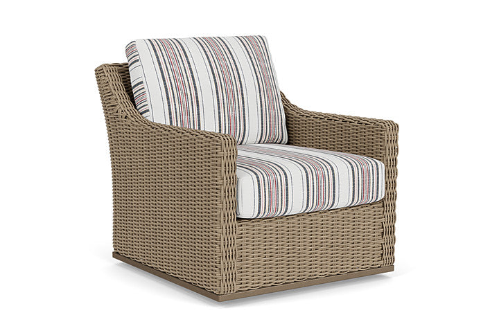 Lloyd Flanders - Milan Swivel Glider Lounge Chair In Brushwood Finish With Deering Cadet Fabric - 4750911882047 view 1