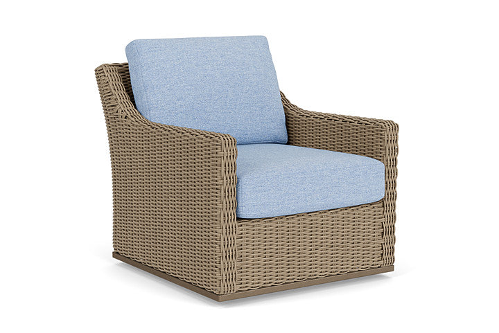 Lloyd Flanders - Milan Swivel Glider Lounge Chair In Brushwood Finish With Demo Skyway Fabric - 475091188065 view 1