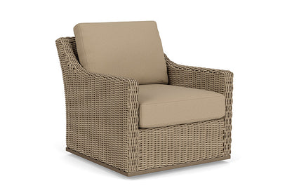 Lloyd Flanders - Milan Swivel Glider Lounge Chair In Brushwood Finish With Fife Sahara Fabric - 475091188742 view 1