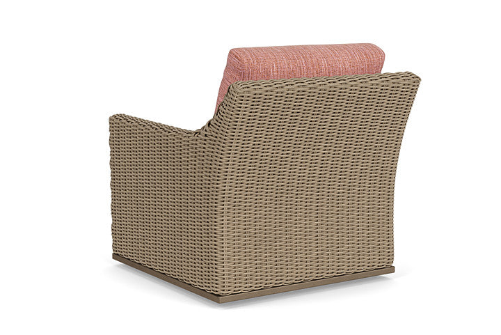 Lloyd Flanders - Milan Swivel Glider Lounge Chair In Brushwood Finish With Friendly Carnival Fabric - 4750911882043 view 2