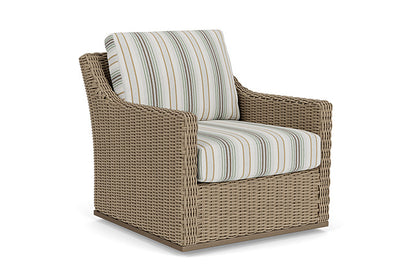 Lloyd Flanders - Milan Swivel Glider Lounge Chair In Brushwood Finish With Jansen Eucalyptus Fabric - 4750911882061 view 1