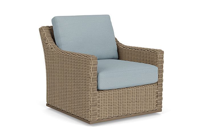 Lloyd Flanders - Milan Swivel Glider Lounge Chair In Brushwood Finish With Kadogo Lake Fabric - 4750911882041 view 1