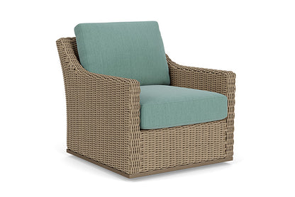 Lloyd Flanders - Milan Swivel Glider Lounge Chair In Brushwood Finish With Loveboat Mint Fabric - 4750911882010 view 1