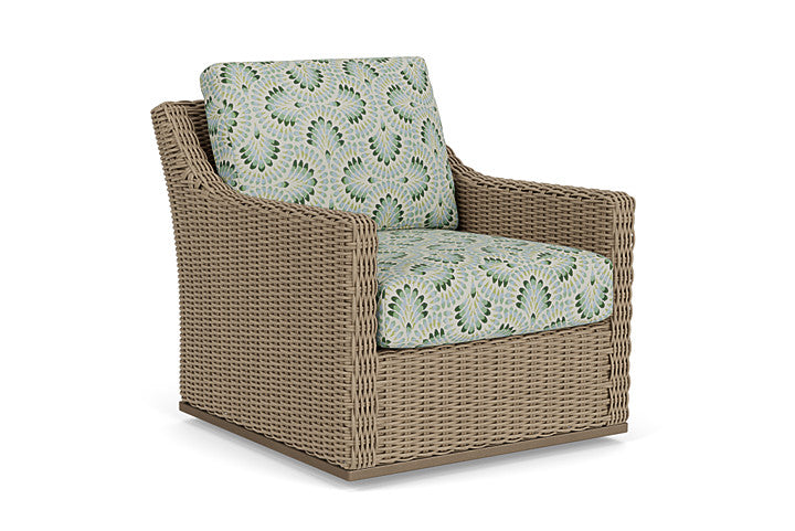 Lloyd Flanders - Milan Swivel Glider Lounge Chair In Brushwood Finish With Plume Spring Fabric - 4750911882085 view 1