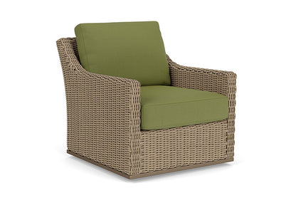 Lloyd Flanders - Milan Swivel Glider Lounge Chair In Brushwood Finish With Reflections Grass Fabric - 4750911882051 view 1