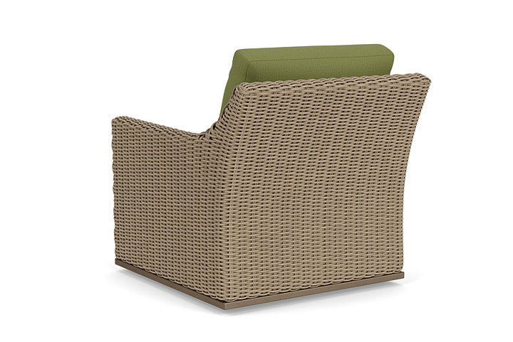 Lloyd Flanders - Milan Swivel Glider Lounge Chair In Brushwood Finish With Reflections Grass Fabric - 4750911882051 view 2