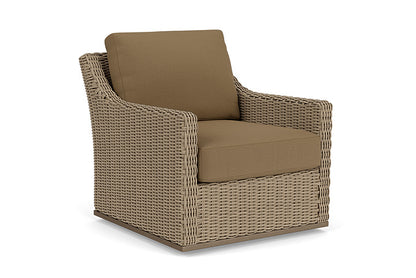 Lloyd Flanders - Milan Swivel Glider Lounge Chair In Brushwood Finish With Reflections Straw Fabric - 4750911882053 view 1