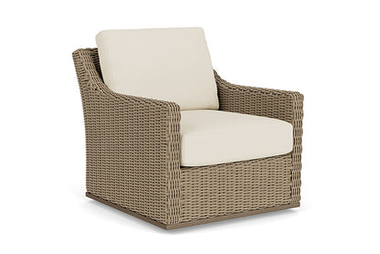Lloyd Flanders - Milan Swivel Glider Lounge Chair In Brushwood Finish With Sailcloth Sailor Fabric - 475091188434 view 1