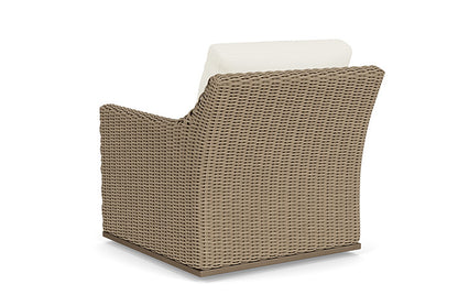 Lloyd Flanders - Milan Swivel Glider Lounge Chair In Brushwood Finish With Sailcloth Salt Fabric - 475091188890 view 2