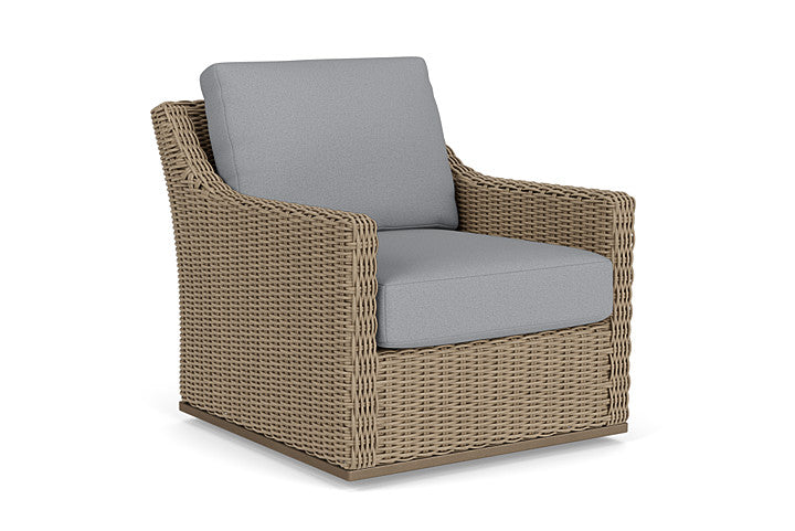 Lloyd Flanders - Milan Swivel Glider Lounge Chair In Brushwood Finish With Sandberg Pewter Fabric - 4750911882029 view 1