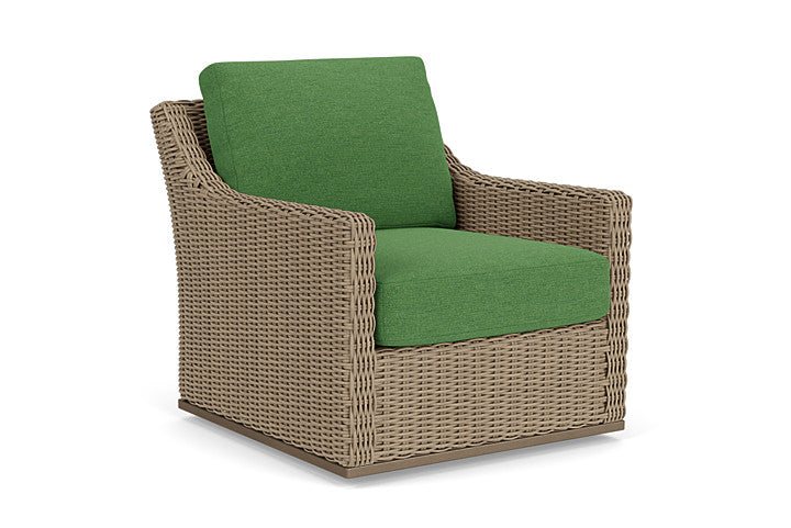 Lloyd Flanders - Milan Swivel Glider Lounge Chair In Brushwood Finish With Seadog Botanical Fabric - 4750911882066 view 1