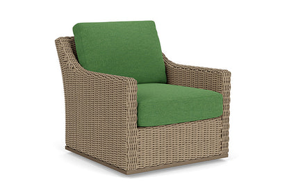 Lloyd Flanders - Milan Swivel Glider Lounge Chair In Brushwood Finish With Seadog Botanical Fabric - 4750911882066 view 1