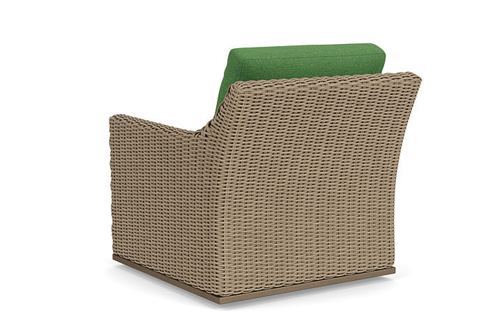 Lloyd Flanders - Milan Swivel Glider Lounge Chair In Brushwood Finish With Seadog Botanical Fabric - 4750911882066 view 2