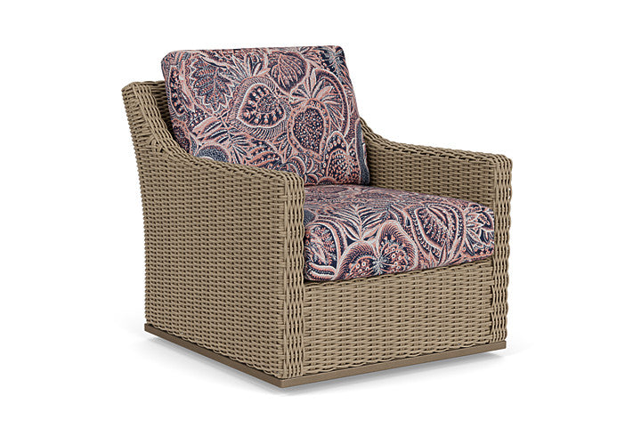 Lloyd Flanders - Milan Swivel Glider Lounge Chair In Brushwood Finish With Sensiblity Splendor Fabric - 4750911882082 view 1