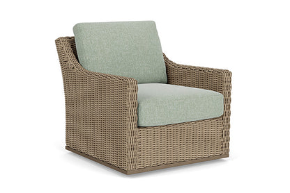 Lloyd Flanders - Milan Swivel Glider Lounge Chair In Brushwood Finish With Serene Spa Fabric - 4750911882031 view 1