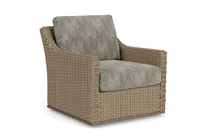 Lloyd Flanders - Milan Swivel Glider Lounge Chair In Brushwood Finish With Surface Slate Fabric - 4750911882056 view 1