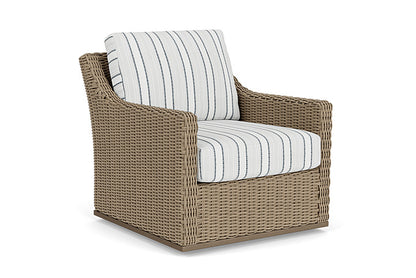 Lloyd Flanders - Milan Swivel Glider Lounge Chair In Brushwood Finish With Tamer Fog Fabric - 4750911882037 view 1