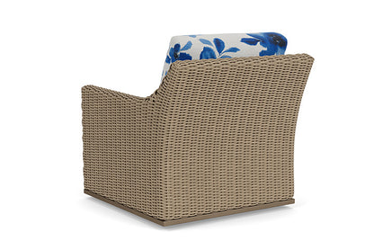 Lloyd Flanders - Milan Swivel Glider Lounge Chair In Brushwood Finish With Watercolor Blossom Capri Fabric - 475091188672 view 2
