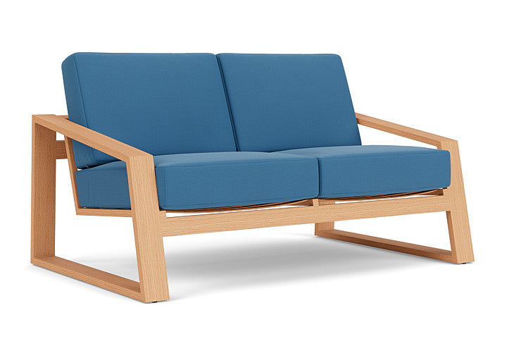 Lloyd Flanders - Pursuit Loveseat In Toffee Cream Finish With Bamboo Bay Sky Fabric - 4520501882007 view 1