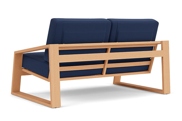 Lloyd Flanders - Pursuit Loveseat In Toffee Cream Finish With Beach Navy Fabric - 4520501882013 view 2