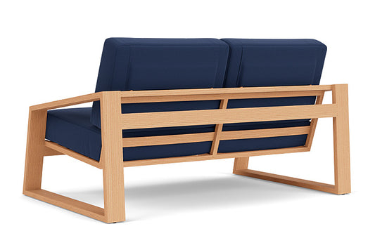 Lloyd Flanders - Pursuit Loveseat In Toffee Cream Finish With Beach Navy Fabric - 4520501882013 view 2