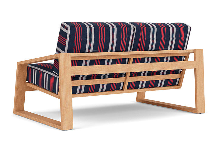 Lloyd Flanders - Pursuit Loveseat In Toffee Cream Finish With Berkely Hall Navy Fabric - 4520501882063 view 2