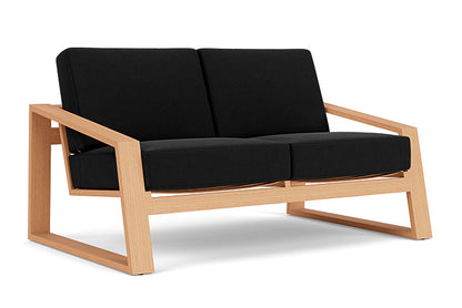 Lloyd Flanders - Pursuit Loveseat In Toffee Cream Finish With Canvas Black Fabric - 452050188157 view 1