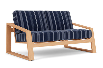 Lloyd Flanders - Pursuit Loveseat In Toffee Cream Finish With Consider Indigo Fabric - 4520501881969 view 1