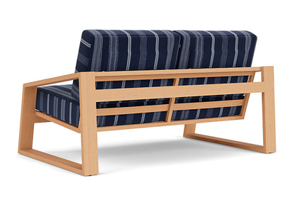 Lloyd Flanders - Pursuit Loveseat In Toffee Cream Finish With Consider Indigo Fabric - 4520501881969 view 2