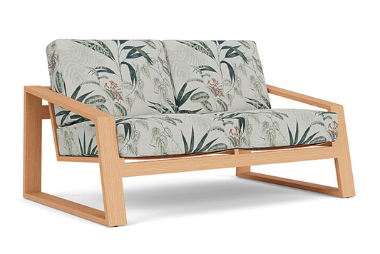 Lloyd Flanders - Pursuit Loveseat In Toffee Cream Finish With Delicate Botanical Sage Fabric - 4520501882075 view 1