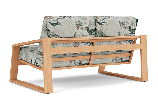 Lloyd Flanders - Pursuit Loveseat In Toffee Cream Finish With Delicate Botanical Sage Fabric - 4520501882075 view 2