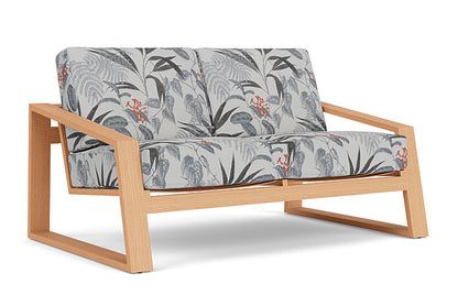 Lloyd Flanders - Pursuit Loveseat In Toffee Cream Finish With Delicate Botanical Slate Fabric - 4520501882076 view 1