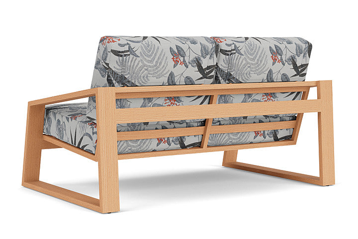 Lloyd Flanders - Pursuit Loveseat In Toffee Cream Finish With Delicate Botanical Slate Fabric - 4520501882076 view 2