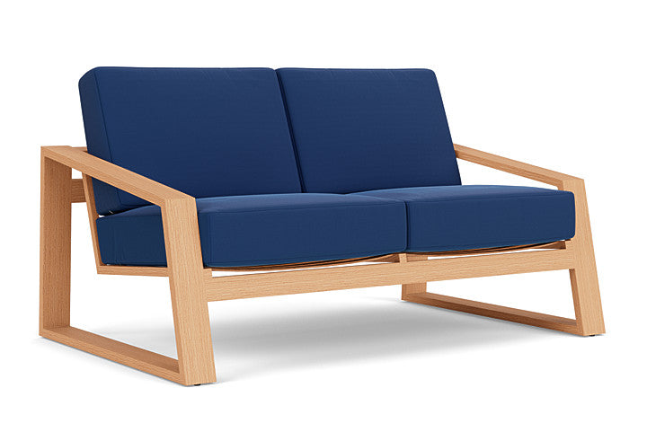 Lloyd Flanders - Pursuit Loveseat In Toffee Cream Finish With Flagship Lapis Fabric - 4520501881813 view 1