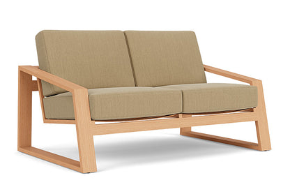Lloyd Flanders - Pursuit Loveseat In Toffee Cream Finish With Loveboat Saffron Fabric - 4520501882009 view 1