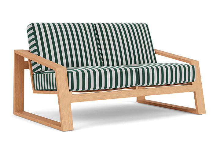 Lloyd Flanders - Pursuit Loveseat In Toffee Cream Finish With Safari/White Stripe Fabric - 452050188269 view 1