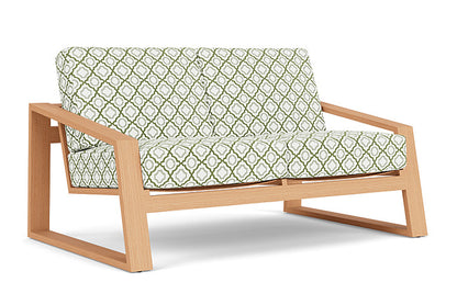 Lloyd Flanders - Pursuit Loveseat In Toffee Cream Finish With Savannah Green Fabric - 4520501882064 view 1