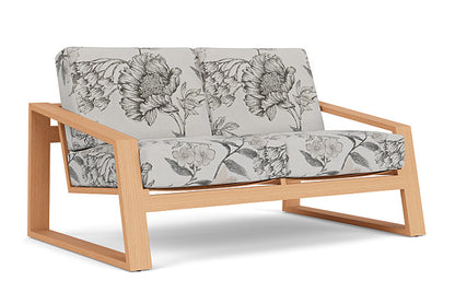 Lloyd Flanders - Pursuit Loveseat In Toffee Cream Finish With Serena Floral Dove Fabric - 4520501882077 view 1
