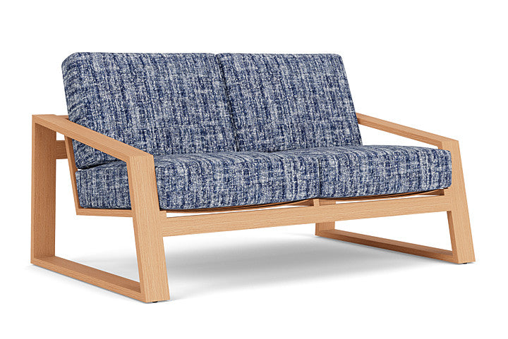 Lloyd Flanders - Pursuit Loveseat In Toffee Cream Finish With Visions Cobalt Fabric - 452050188683 view 1