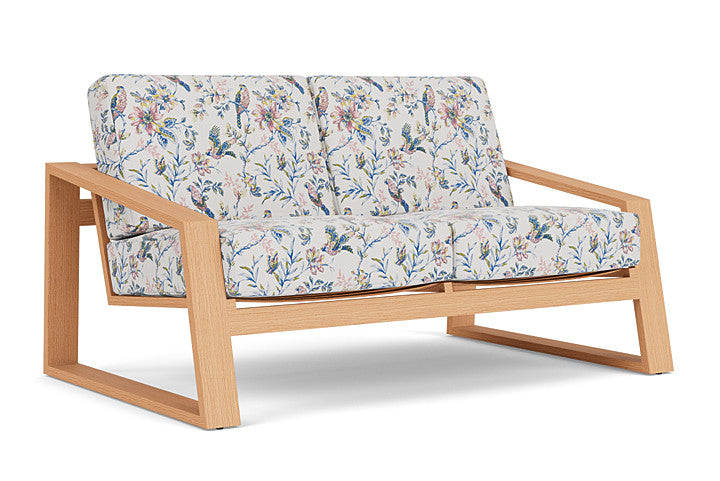 Lloyd Flanders - Pursuit Loveseat In Toffee Cream Finish With Whimsical Bird Song Fabric - 4520501882080 view 1