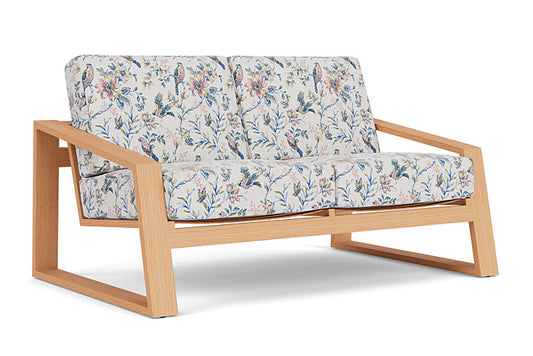 Lloyd Flanders - Pursuit Loveseat In Toffee Cream Finish With Whimsical Bird Song Fabric - 4520501882080 view 1