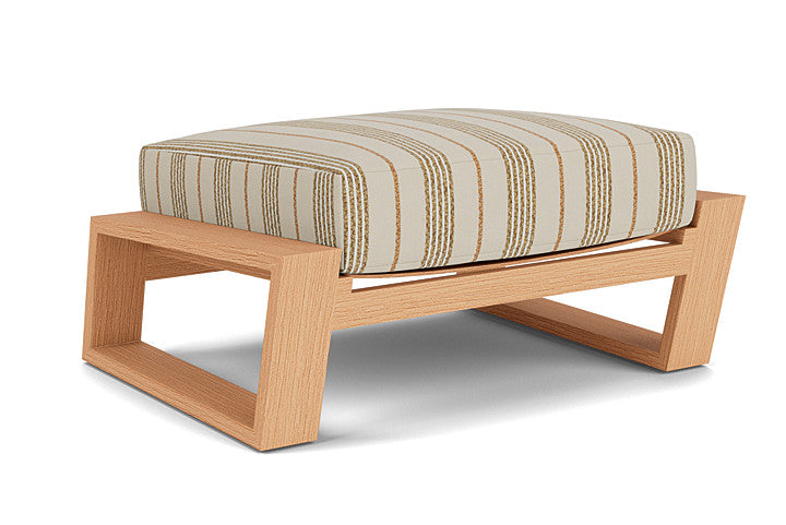 Lloyd Flanders - Pursuit Ottoman In Toffee Cream Finish With Amber Waves Fabric - 4520171882044 view 1