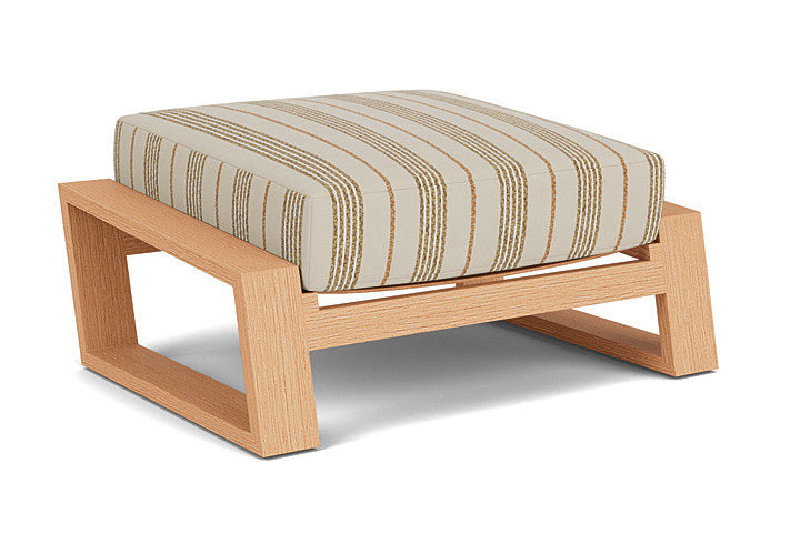 Lloyd Flanders - Pursuit Ottoman In Toffee Cream Finish With Amber Waves Fabric - 4520171882044 view 2