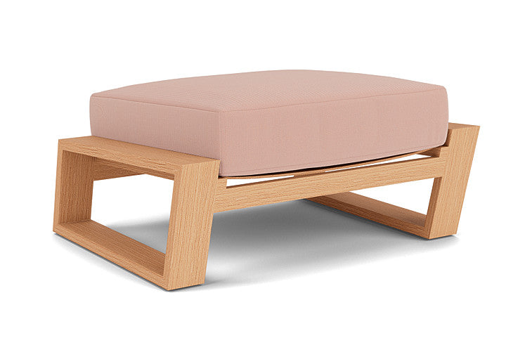 Lloyd Flanders - Pursuit Ottoman In Toffee Cream Finish With Azulu Clay Fabric - 4520171882033 view 1