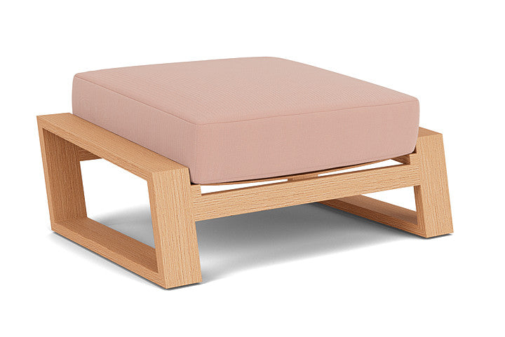 Lloyd Flanders - Pursuit Ottoman In Toffee Cream Finish With Azulu Clay Fabric - 4520171882033 view 2
