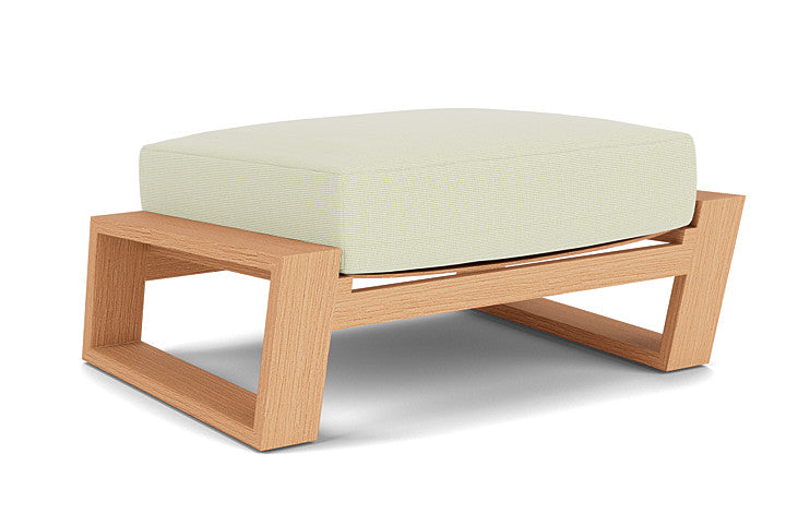 Lloyd Flanders - Pursuit Ottoman In Toffee Cream Finish With Bamboo Bay Meadow Fabric - 4520171882060 view 1