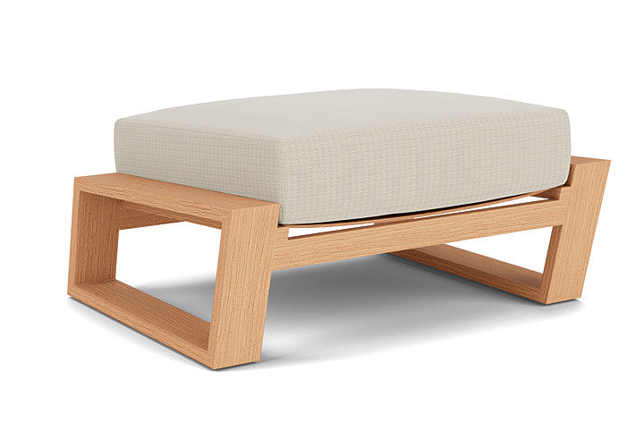 Lloyd Flanders - Pursuit Ottoman In Toffee Cream Finish With Beach Natural Fabric - 4520171882005 view 1